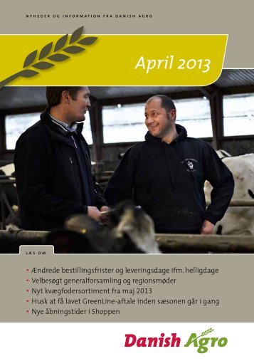 Læs nyhedsbrevet for april måned Ændrede ... - Danish Agro