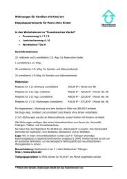 Wohnungen für Familien mit Kind/ern Doppelappartements für ...