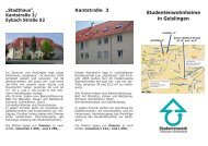 Studentenwohnheime in Geislingen