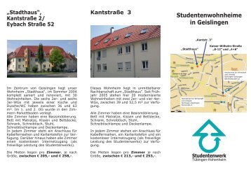 Studentenwohnheime in Geislingen