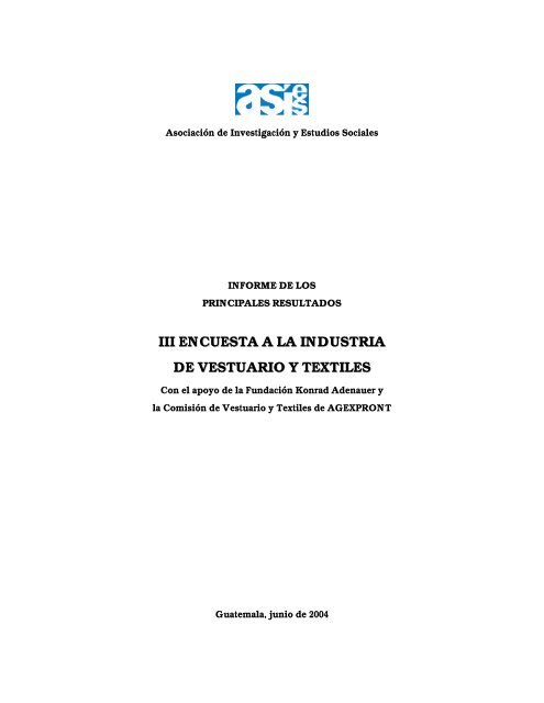 Informe completo - AsociaciÃ³n de InvestigaciÃ³n y Estudios Sociales