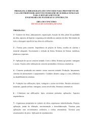 PROGRAMA E BIBLIOGRAFIA DO CONCURSO ... - DEMC - UFMG