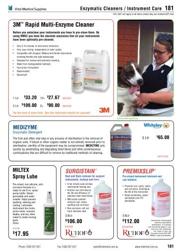 3Mâ¢ Rapid Multi-Enzyme Cleaner - Vital Medical Supplies