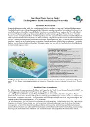 Das Global Water System Project Ein Projekt der Earth ... - GWSP