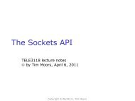 Socket Programming - EE&T Lecture Notes