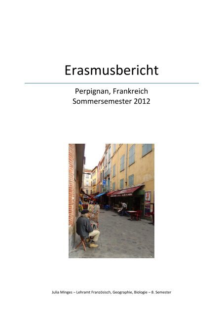 Erfahrungsbericht SS 12 - Erasmus