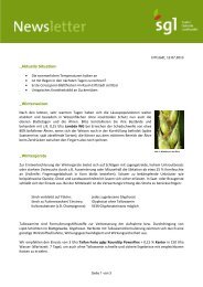 Newsletter vom 12.07.2013 - SGL GmbH