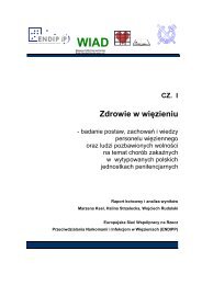 Zdrowie w więzieniu - cz. I (437 kB) - Krajowe Centrum ds. AIDS