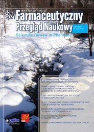 PokaÅ¼ caÅy numer - FPN - Farmaceutyczny PrzeglÄd Naukowy