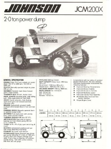 Super Dumper Information - Diggers-dumpers-plant.co.uk