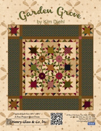 Garden Grove by Henry Glass & Co. - 3 Dudes Quilting
