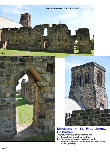 Monastery of St. Paul, Jarrow, Co.Durham.