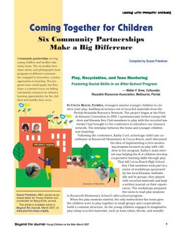 Coming Together for Children: Six Community Partnerships Make
