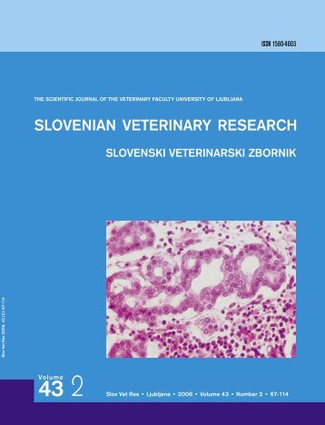 Zbornik 2-06 - Slovenian veterinary research