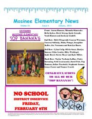 January - Mosinee School District