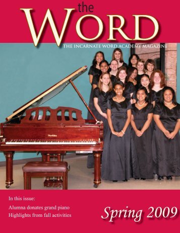 Spring 2009 - Incarnate Word Academy