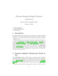 GO-terms Semantic Similarity Measures