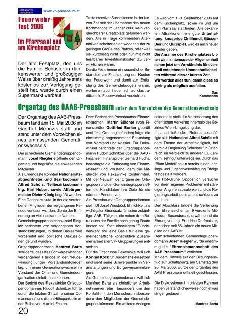 ÃVP-Zeitung Nr. 4 der pressbaum.qxp - Volkspartei