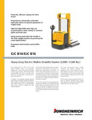 EJC Walkie stacker brochure