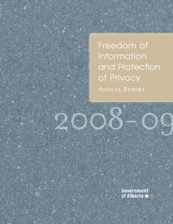Freedom of Information and Protection of Privacy ... - Service Alberta