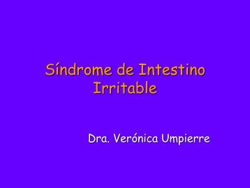 SÃ­ndrome de Intestino Irritable - ClÃ­nica de GastroenterologÃ­a.