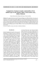 Comparison of anuran acoustic communities of two habitat types in ...