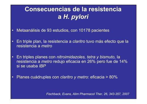 Resistencia a H. Pylori - ClÃ­nica de GastroenterologÃ­a.