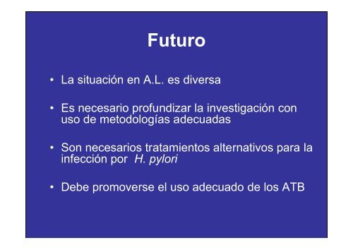 Resistencia a H. Pylori - ClÃ­nica de GastroenterologÃ­a.