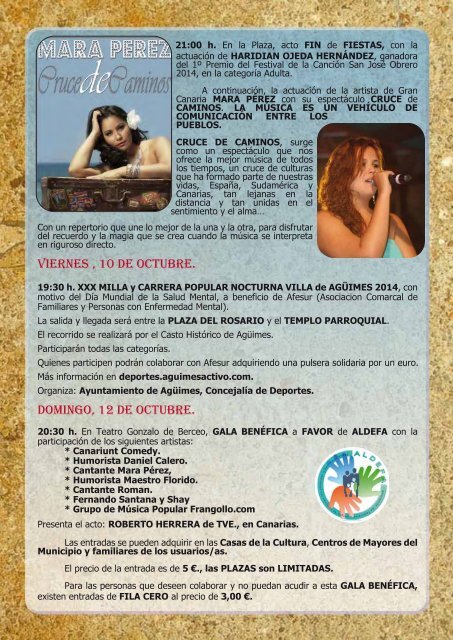 Programa El Rosario 2014