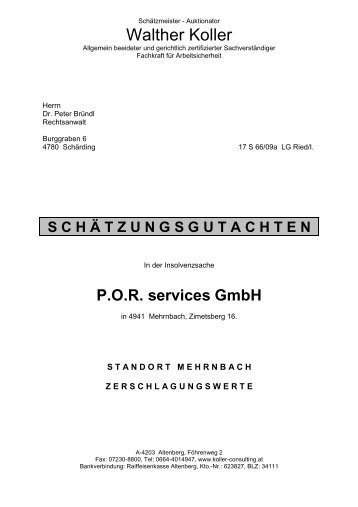 POR services GmbH - Linzer-City.at