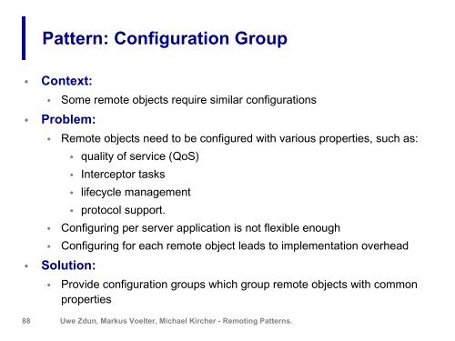 Remoting patterns