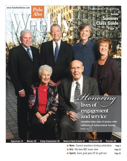 2011 Lifetimes of Achievement cover story (Palo Alto ... - Avenidas