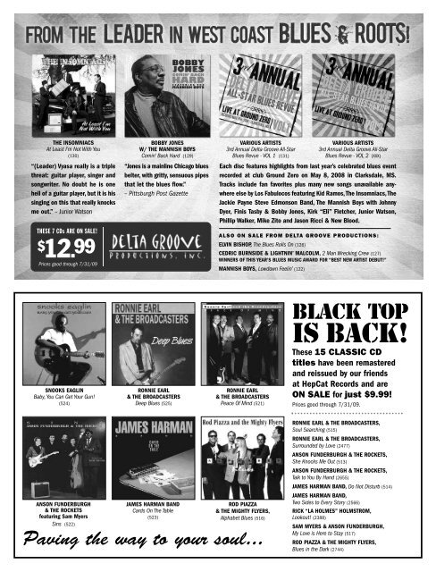 INSIDE THIS ISSUE: Blues CD Reviews â¢ Blues ... - Delmark Records