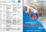 Wasserretter 2010 - Bayerisches Rotes Kreuz Kreisverband ...