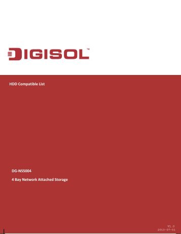 HDD Compatible List - Digisol.com