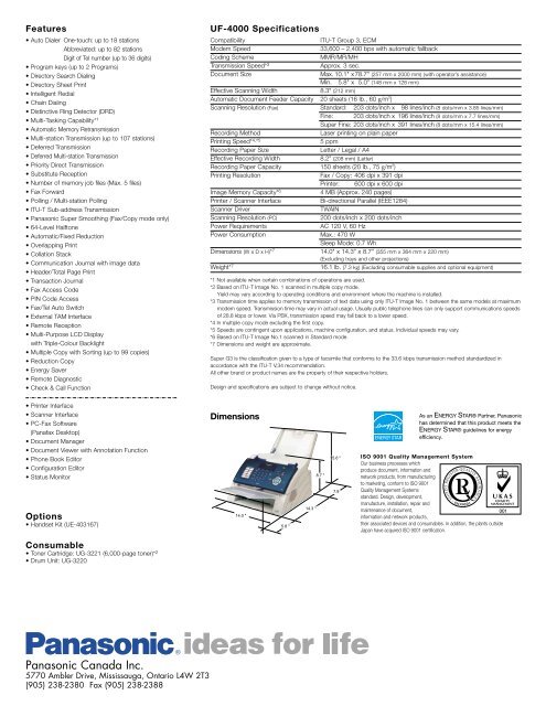 Plain Paper Laser Fax - Continental Imaging Products