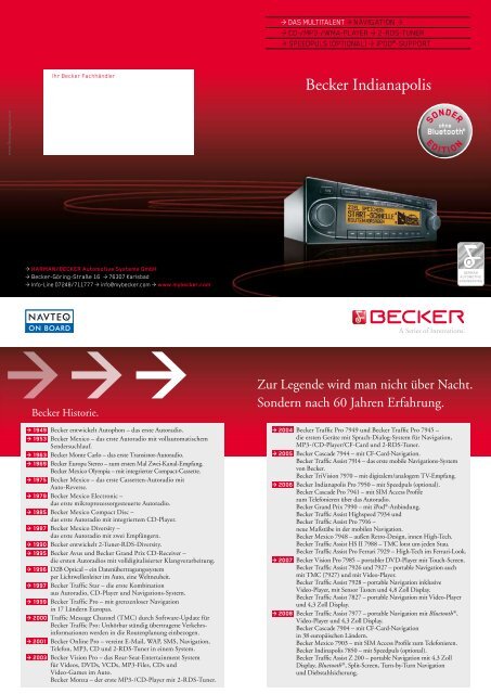 Bluetooth - Harman/Becker Automotive Systems GmbH