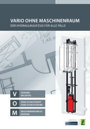 VARiO OHne mAscHinenRAum - Tepper Aufzüge GmbH