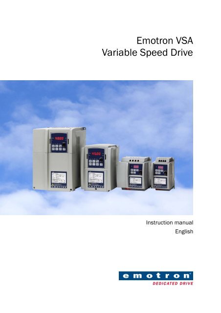 Emotron VSA Variable Speed Drive