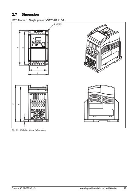 Emotron VSA Variable Speed Drive