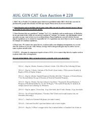 AUG. GUN CAT- Gun Auction # 220 - Bud Haynes Auction Comapny