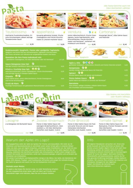 Speisekarte - myapplepizza.de
