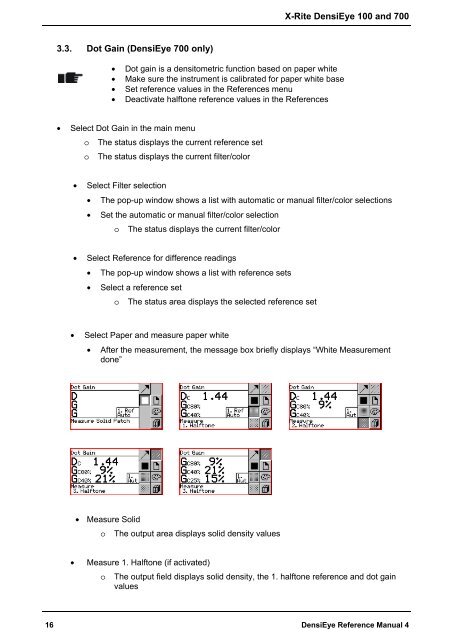 DensiEye Reference Manual - X-Rite