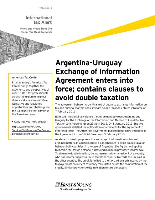Argentina-Uruguay Exchange of Information ... - Ernst & Young