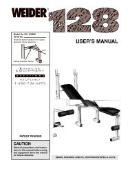 Weider 145 Fitness Equipment