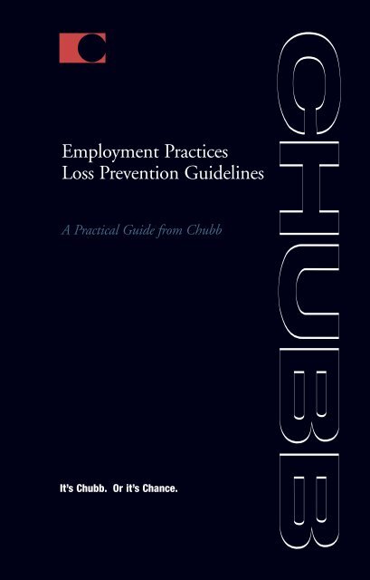 Employment Practices Loss Prevention Guidelines - Chubb Group of ...