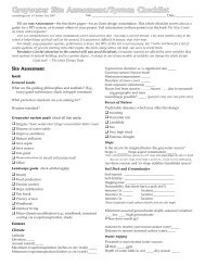 Greywater Site Assessment/System Checklist - Oasis Design