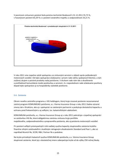 Výročná správa 2011 KOMUNÁLNA poisťovňa, as Vienna Insurance ...