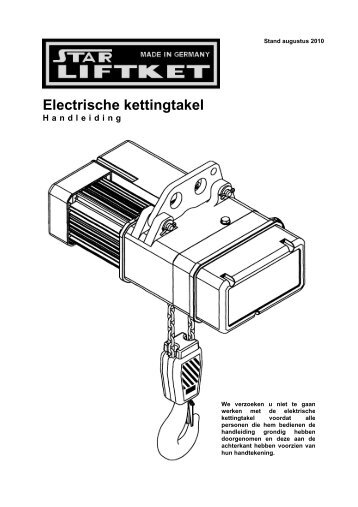 Electrische kettingtakel - liftket.de