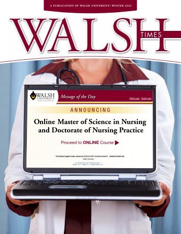 Online Master of Science in Nursing and Doctorate - Walsh University